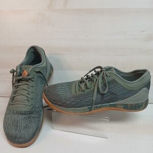 CN1038 Reebok Crossfit Nano 8.0 Camo Men's Size 9 Sneakers Green & Camo